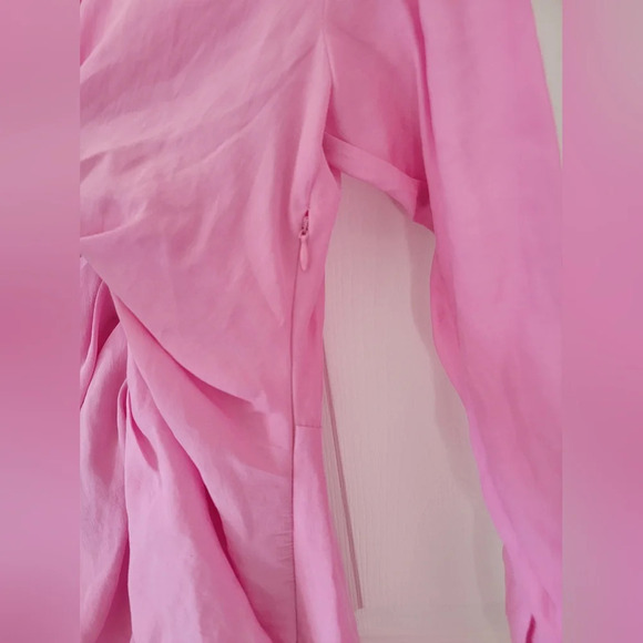 Zara Pink Draped Dress NWT - Picture 11 of 13